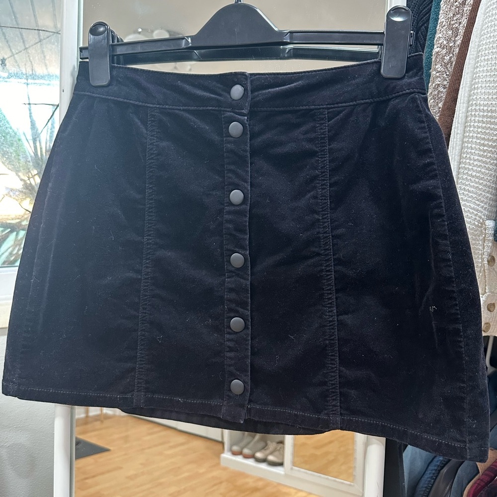 Brandy Melville Corduroy Button Up Skirt